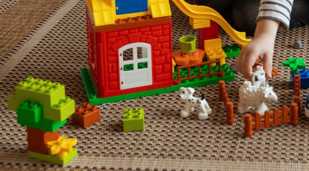 Photo of LEGO Duplo bricks being played with